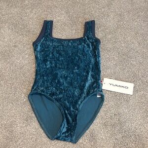 Yumiko Kids Marieke Leotard in Crushed Velvet